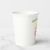 Happy Birthday Pig Paper Cup Papieren Bekers (Rechts)