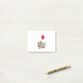 Happy Birthday Pig Post-it® Notes (Op bureau)