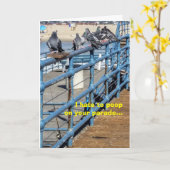 Happy Birthday Pigeons Card Kaart (Gele Bloem)