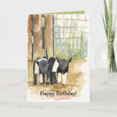 Happy Birthday Pigs Barnyard Farm Animals Kaart (Voorkant)