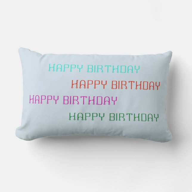 HAPPY BIRTHDAY PILLOW KUSSEN (Voorkant)