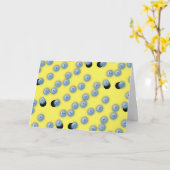 Happy Birthday ping Pong Design Yellow Kaart (Gele Bloem)