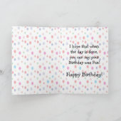 Happy Birthday Pinguin Kinder 1 jaar oud Kaart (Binnen)