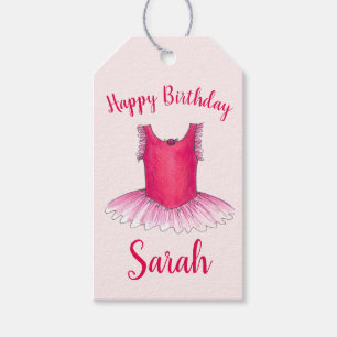 Happy Birthday Pink Ballet Dance Ballerina Tutu Cadeaulabel