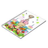 Happy Birthday Pink Cupcake Notebook Notitieboek (Linkerzijde)
