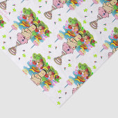 Happy Birthday Pink Cupcake Tissue Paper  Tissuepapier (Detail)