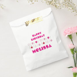 Happy Birthday Pink Frosted Cake Poppen Party Favo Bedankzakje