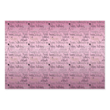 Happy Birthday Pink Paars Ombre