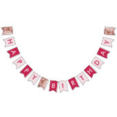 Happy Birthday Pink Party Vlaggetjes (Alle)