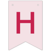 Happy Birthday Pink Party Vlaggetjes (Tweede vlag)