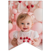 Happy Birthday Pink Party Vlaggetjes (Eerste vlag)