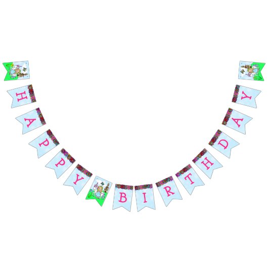 Happy Birthday Pink Princess Banner (Alle)