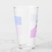 Happy birthday pink purple pastel name simple eleg glas (Rechts)