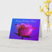 Happy Birthday Pink Rose  Kaart (Gele Bloem)