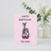 Happy Birthday Pink Trainers for Female Runner Briefkaart (Staand voorkant)