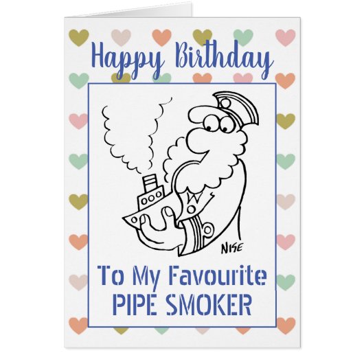 Happy Birthday Pipe Smoker (Voorkant)