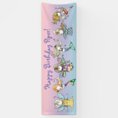 Happy Birthday Piper-banner Spandoek (Verticaal)