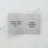 Happy Birthday Pirate Cat Kaart (Binnen)