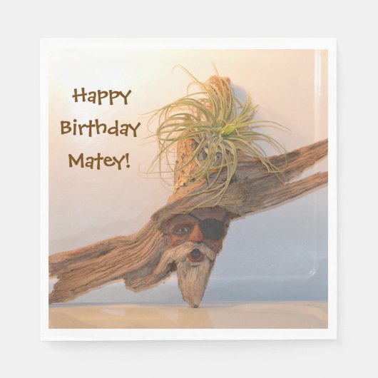 Happy Birthday Pirate Servetten (Voorkant)