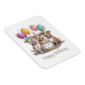Happy Birthday Pit Bull Dogs Magneet (Rechterzijde)
