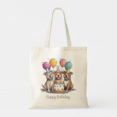 Happy Birthday Pit Bull Dogs Tote Bag (Achterkant)