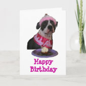 Happy Birthday Pit Bull Princess Kaart (Voorkant)