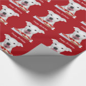 Happy Birthday Pitbull Cadeaupapier (Hoek)