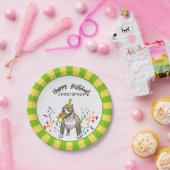 Happy Birthday Pitbull Dog Party Papieren Bordje (Feest)