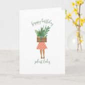 Happy Birthday Plant Lady Card Kaart (Gele Bloem)