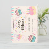Happy Birthday pnik Invitation Kaart (Staand voorkant)