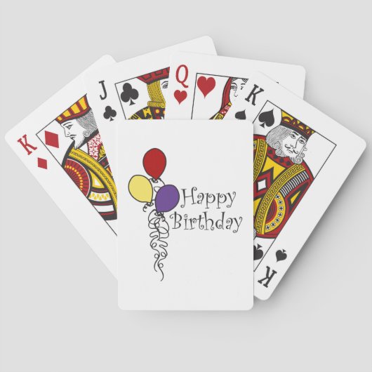Happy Birthday Pokerkaarten (Achterkant)