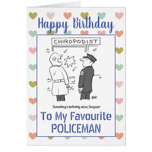 Happy Birthday Policeman (Voorkant)