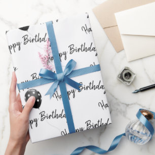 Happy Birthday Polka Dot Balloons Cadeaupapier