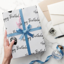 Happy Birthday Polka Dot Balloons Cadeaupapier