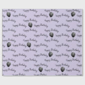 Happy Birthday Polka Dot Balloons Cadeaupapier (Vlak)