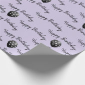Happy Birthday Polka Dot Balloons Cadeaupapier (Hoek)