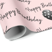 Happy Birthday Polka Dot Balloons Cadeaupapier (Rol Hoek)