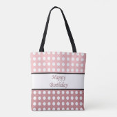 Happy Birthday Polka Dot Tote Bag (Achterkant)