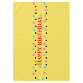 Happy Birthday Polka Dots Party Tafelkleed
