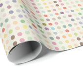 Happy Birthday Polka Dots Sticker Cadeaupapier (Rol Hoek)