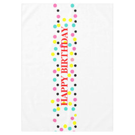 Happy Birthday Polka Dots Tafelkleed