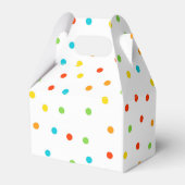 Happy Birthday Polkadot Bright Favor Box aanpassen Bedankdoosjes (Achterkant)