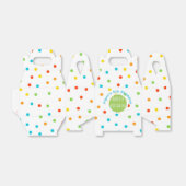 Happy Birthday Polkadot Bright Favor Box aanpassen Bedankdoosjes (Uitgevouwen)