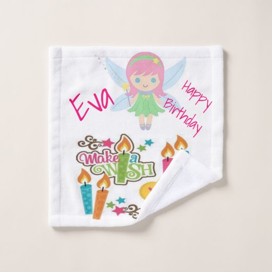 Happy Birthday Pony Giraffe Badkamer Handdoek Sets (Wasdoekje)