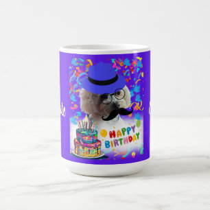 Happy Birthday Poodle Coffee Mok