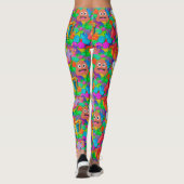 Happy Birthday Poop Emoji leggings (Achterkant)