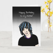 Happy Birthday | Pop art| Vluchtigheden Kaart (Gele Bloem)