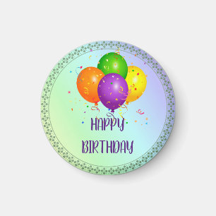 Happy Birthday, populair design Magneet
