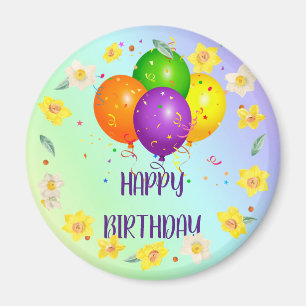 Happy Birthday, populair design, Magnet