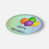 Happy Birthday, populair design, Papieren Bordje (Gekanteld)